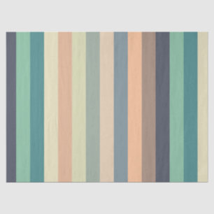 Kleurrijke trendy strepen verjaardag tissuepapier