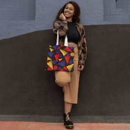 Kleurrijke trendy tote bag