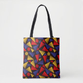Kleurrijke trendy tote bag (Voorkant)