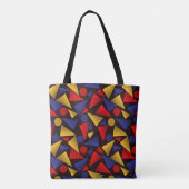 Kleurrijke trendy tote bag (Achterkant)