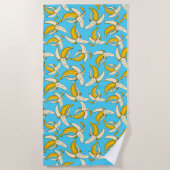 Kleurrijke trendy tropische banaan fruit voedingsp strandlaken (Voorkant)