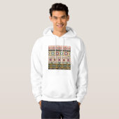 Kleurrijke Tribal Aztec Patroon Boho Geometrisch Hoodie (Voorkant volledig)