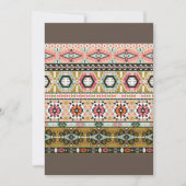 Kleurrijke Tribal Aztec Patroon Boho Geometrisch Kaart (Voorkant)