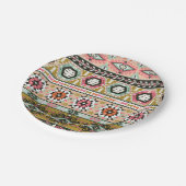 Kleurrijke Tribal Aztec Patroon Boho Geometrisch Papieren Bordje (Gekanteld)