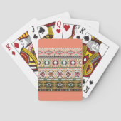 Kleurrijke Tribal Aztec Patroon Boho Geometrisch Pokerkaarten (Achterkant)