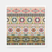 Kleurrijke Tribal Aztec Patroon Boho Geometrisch Servet (Voorkant)