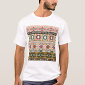Kleurrijke Tribal Aztec Patroon Boho Geometrisch T-shirt (Voorkant)