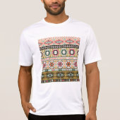 Kleurrijke Tribal Aztec Patroon Boho Geometrisch T-shirt (Voorkant)