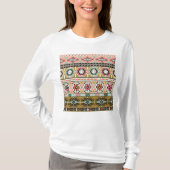 Kleurrijke Tribal Aztec Patroon Boho Geometrisch T-shirt (Voorkant)