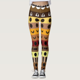 Kleurrijke Tribal Deco Art Patroon Leggings