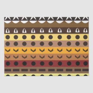 Kleurrijke Tribal Deco Art Patroon Tissuepapier