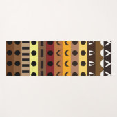 Kleurrijke Tribal Deco Art Patroon Yogamat (Voorkant (horizontaal))