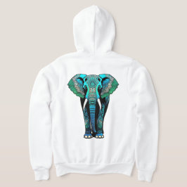 Kleurrijke Tribal Elephant - Artistic Wildlife Hoodie