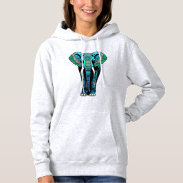 Kleurrijke Tribal Elephant - Artistic Wildlife Hoodie