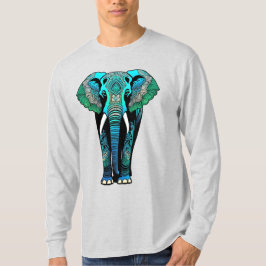 Kleurrijke Tribal Elephant - Artistic Wildlife T-shirt