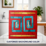 Kleurrijke Tribal Mozaïek Kunst Tegeltje<br><div class="desc">Kleurrijke Tribal Mozaïek Art. Pas de achtergrondkleur aan uw decor aan.</div>