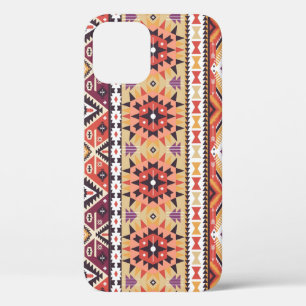 Kleurrijke tribale stijl, levendig naadloos patroo Case-Mate iPhone case