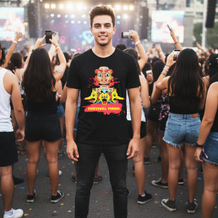 Kleurrijke Tribale Totem Masker Aanpasbaar T-shirt