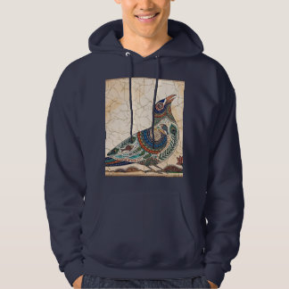 Kleurrijke Tribale Volksvogel - Indiase Gond Kunst Hoodie