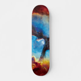 Kleurrijke Trifid-nevel Hubble-foto van de buitenr Persoonlijk Skateboard