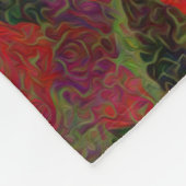Kleurrijke trillende kleine rode stippen Abstract Fleece Deken (Hoek)