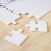 kleurrijke trillende waterverven splatters hert ko legpuzzel (Zijkant)