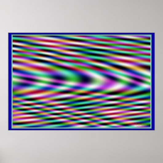 Kleurrijke trillingen poster (Voorkant)