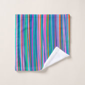 Kleurrijke trilstrips in heldere zomerkleuren bad handdoek (Wasdoekje)