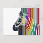Kleurrijke trilstrips voor Zebra Briefkaart (Voorkant)