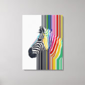 Kleurrijke trilstrips voor Zebra Canvas Afdruk (Voorkant)