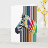 Kleurrijke trilstrips voor Zebra Kaart (Gele Bloem)