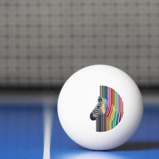 Kleurrijke trilstrips voor Zebra Pingpongbal (Net)