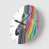 Kleurrijke trilstrips voor Zebra Ronde Klok (Hoek)