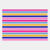 Kleurrijke tripe partij inpakpapier vel (Voorkant 2)