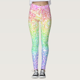 Kleurrijke Trippy Boho Hippie Groovy Regenboog Mar Leggings