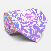 Kleurrijke Trippy Boho Hippie Groovy Regenboog Mar Stropdas (Opgerold)