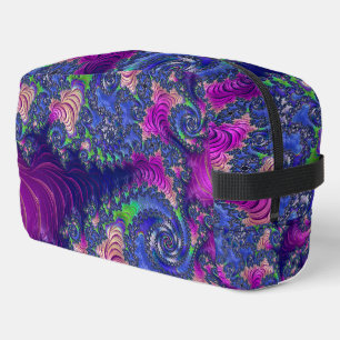 Kleurrijke Trippy Boho Jewel Tone Regenboog Fracta Toilettasje