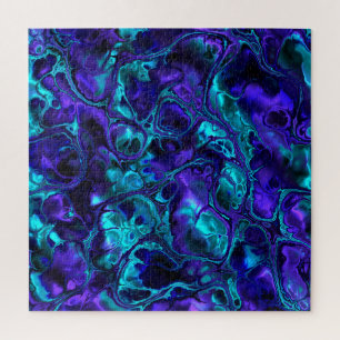 Kleurrijke Trippy Fractal Marmer Legpuzzel