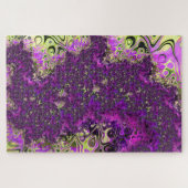 Kleurrijke Trippy Funky Fractale Kunst Legpuzzel (Horizontaal)