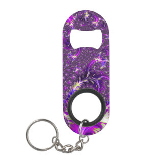 Kleurrijke Trippy Groovy Boho Spiraal Fractal Mini Flessenopener