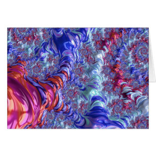 Kleurrijke Trippy Groovy Digitale Abstracte Fracta