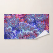 Kleurrijke Trippy Groovy Digitale Abstracte Fracta Bad Handdoek (Handdoek)