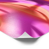 Kleurrijke Trippy Groovy Digitale Abstracte Fracta Foto Afdruk (Hoek)