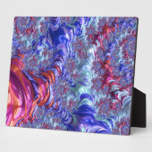 Kleurrijke Trippy Groovy Digitale Abstracte Fracta Fotoplaat (Zijkant)