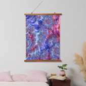 Kleurrijke Trippy Groovy Digitale Abstracte Fracta Hangend Wandkleed (Slaapkamer)