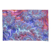 Kleurrijke Trippy Groovy Digitale Abstracte Fracta Kussensloop (Voorkant-Links)