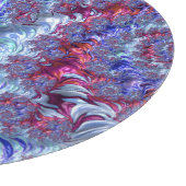 Kleurrijke Trippy Groovy Digitale Abstracte Fracta Snijplank (Hoek)