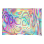 Kleurrijke Trippy Holo Holografisch Kussensloop (Voorkant)