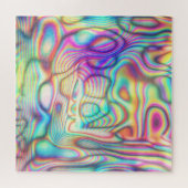 Kleurrijke Trippy Holo Holografisch Legpuzzel (Horizontaal)