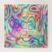 Kleurrijke Trippy Holo Holografisch Legpuzzel (Verticaal)